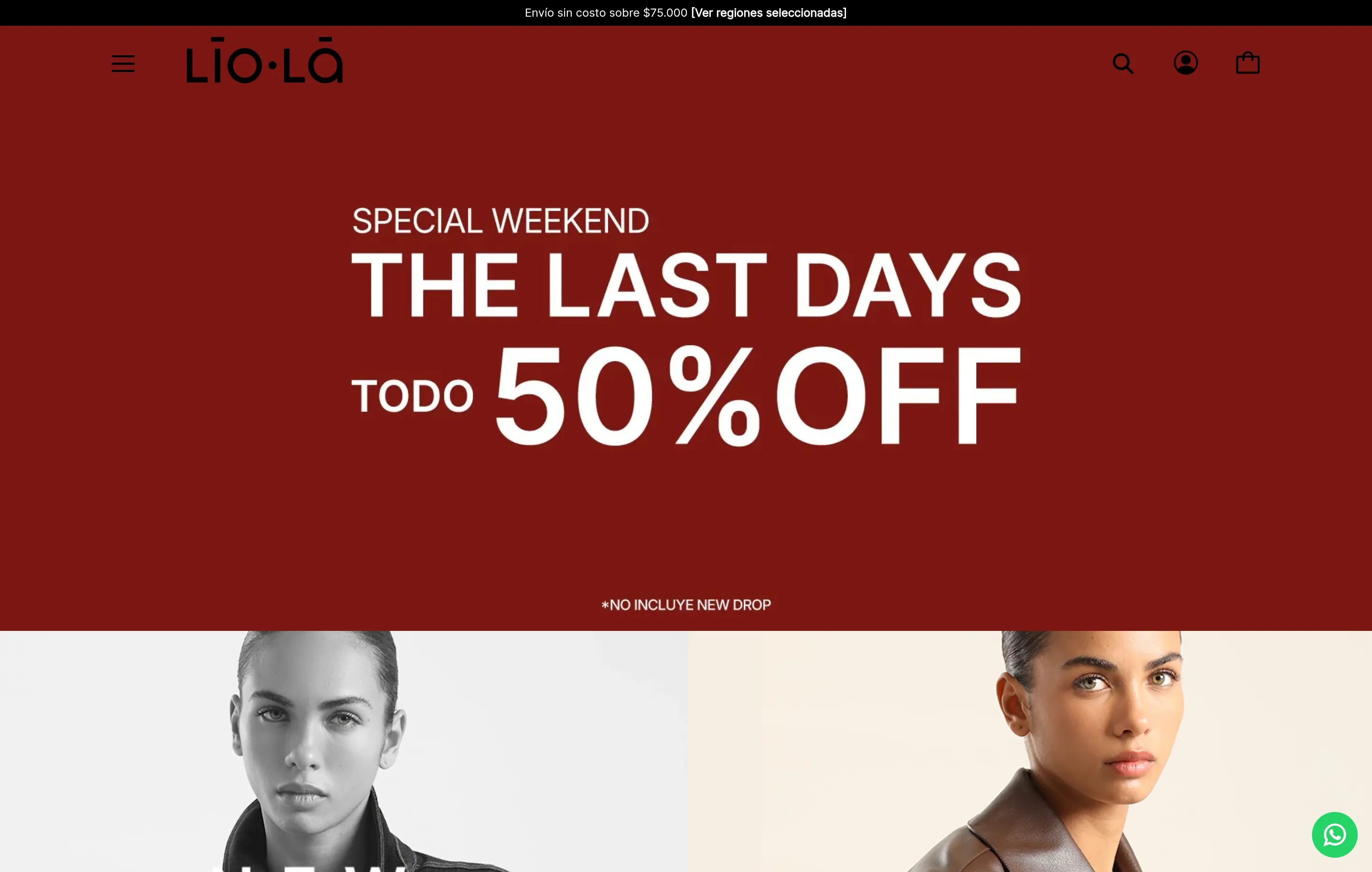 captura del proyecto Tienda Liola