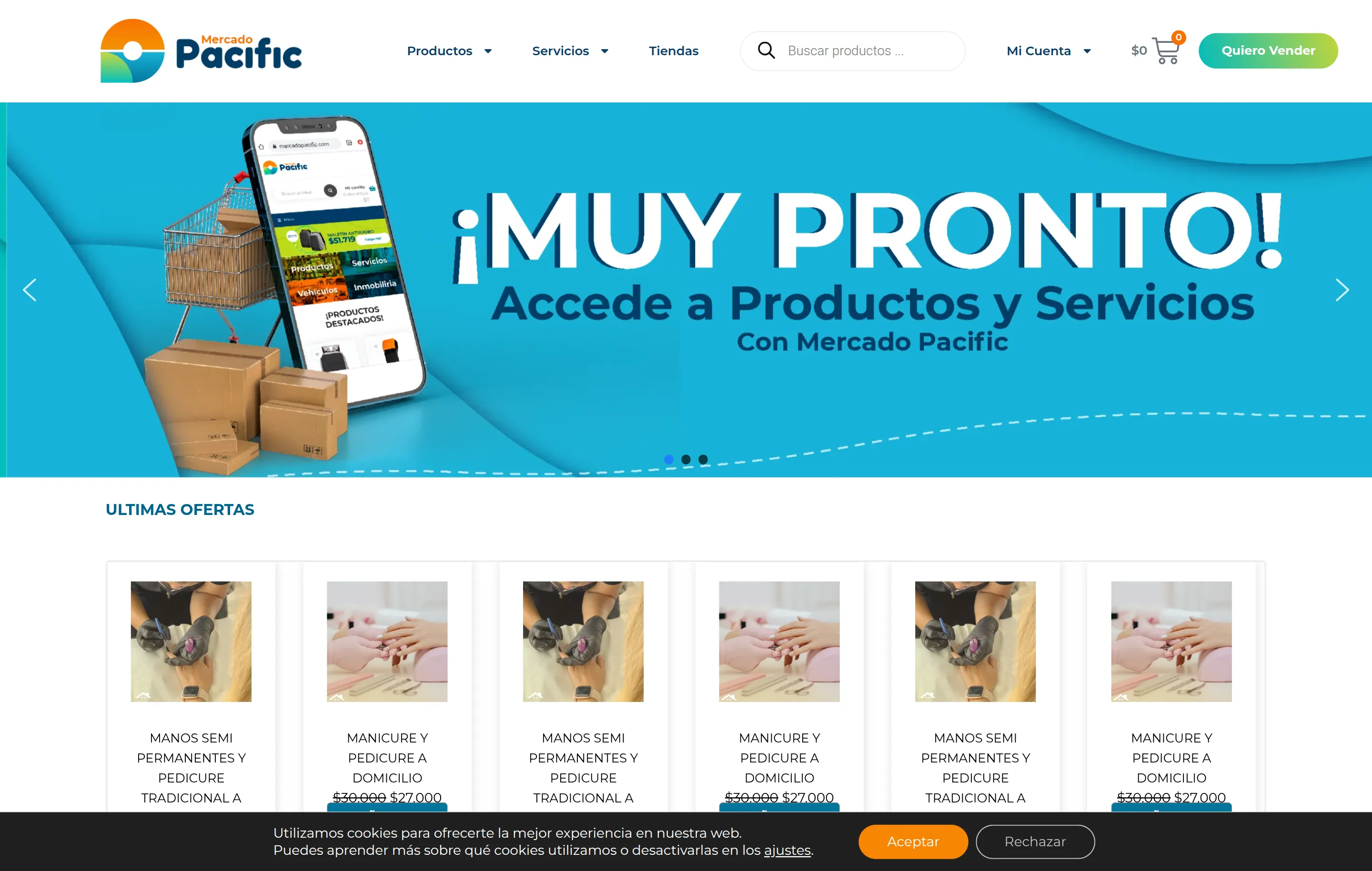 captura del proyecto Mercado Pacific