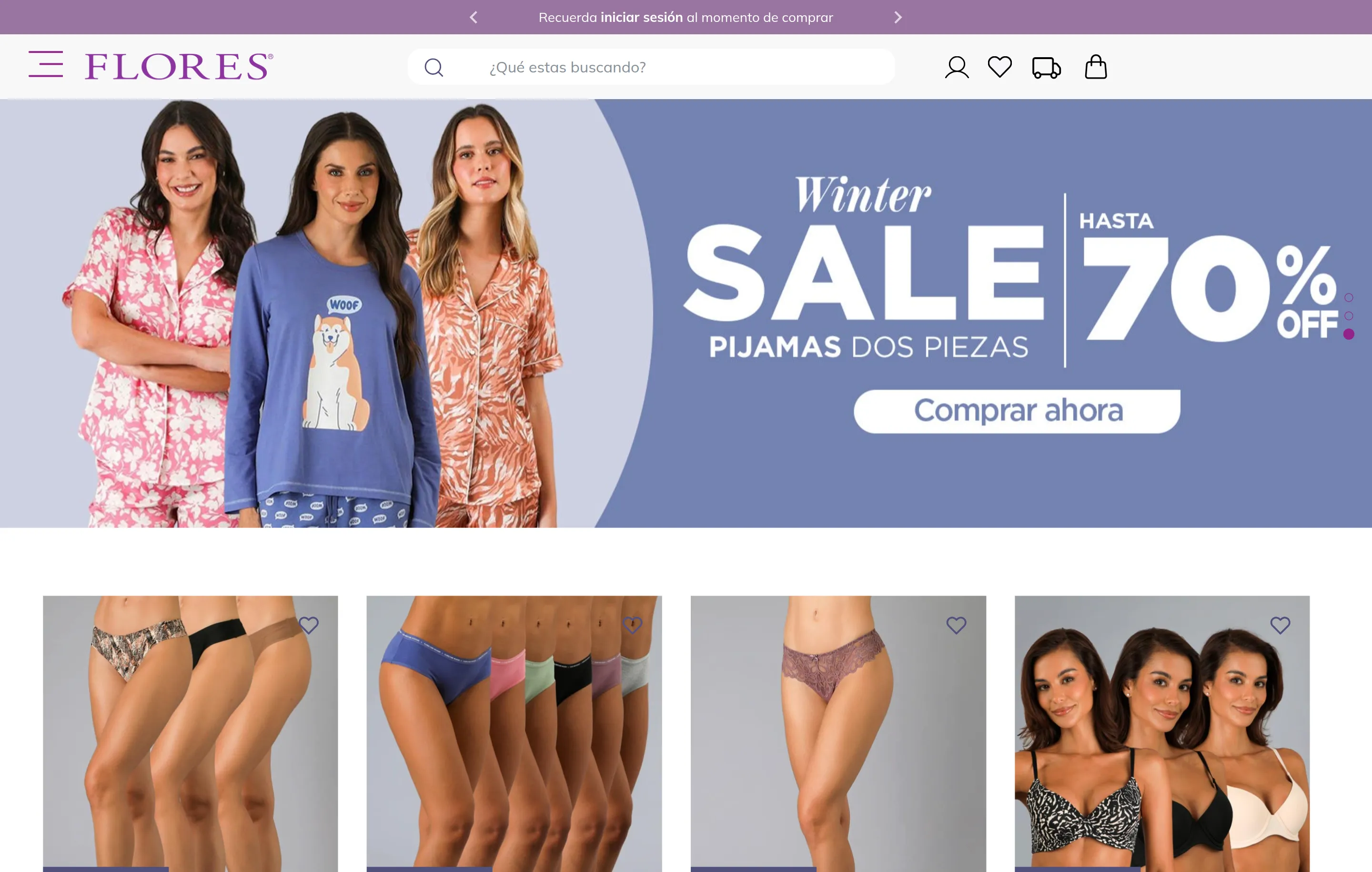 captura del proyecto Tienda Flores